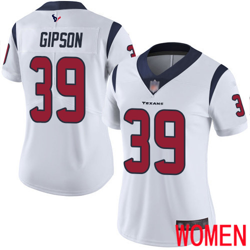 Houston Texans Limited White Women Tashaun Gipson Road Jersey NFL Football 39 Vapor Untouchable